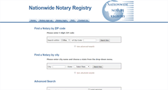 Desktop Screenshot of nationwidenotaryregistry.com